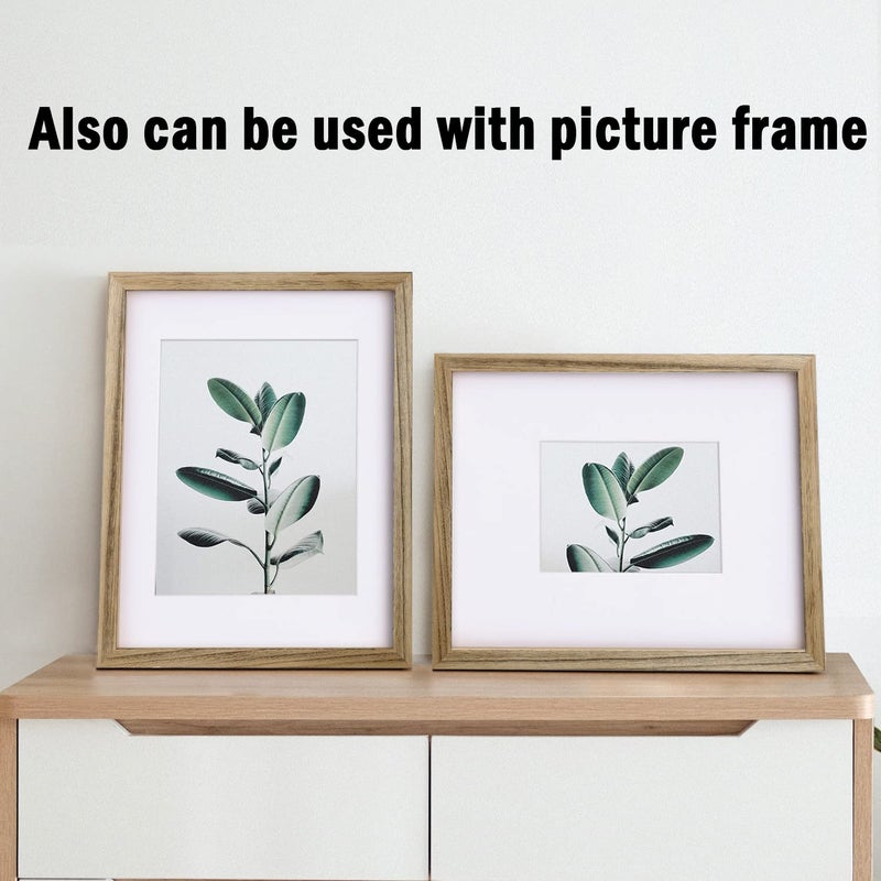 حزمة Egofine مكونة من 25 حصيرة صور بيضاء مقطوعة مسبقًا مقاس 5x7 للصور مقاس 4x6 مع مجموعات غير لامعة بيضاء مشطوفة الشكل. تتضمن 25 سجادة عالية الجودة خالية من الأحماض و25 لوح دعم و25 كيسًا شفافًا - Image 4